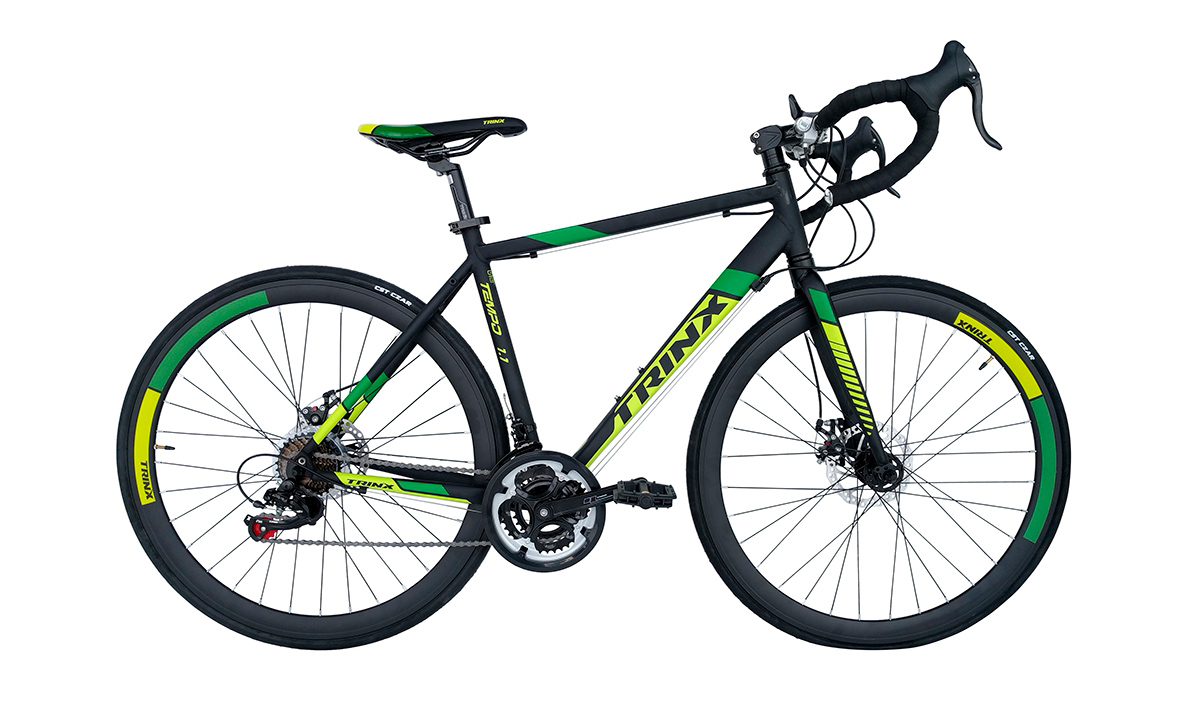 Фотография Велосипед Trinx Tempo 1.1 28" (2019) 2019 Черно-зеленый